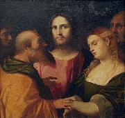 Palma il Vecchio Christ and the Adulteress France oil painting artist